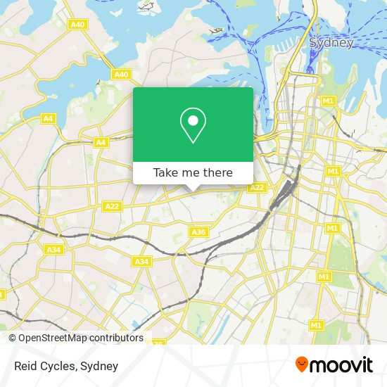 Reid Cycles map