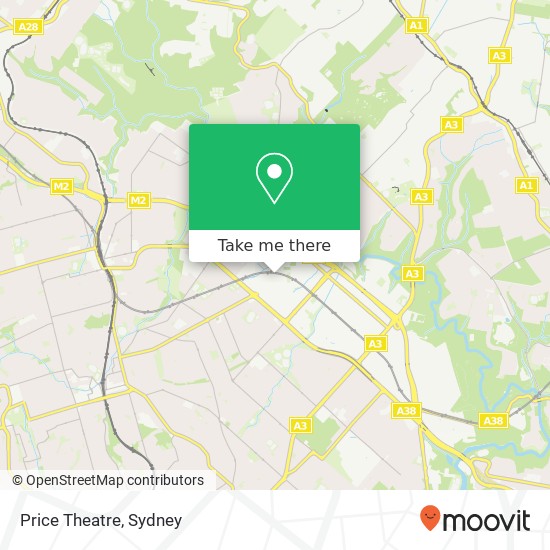 Mapa Price Theatre
