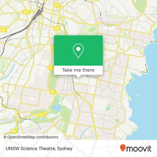 UNSW Science Theatre map