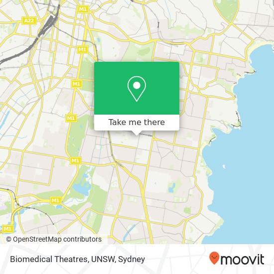 Biomedical Theatres, UNSW map