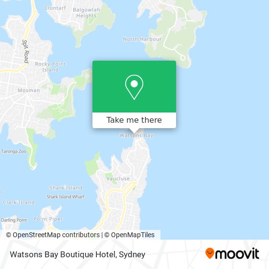 Watsons Bay Boutique Hotel map
