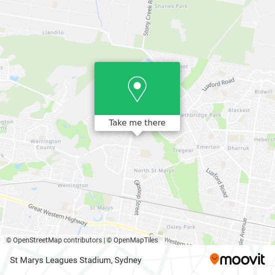 St Marys Leagues Stadium map