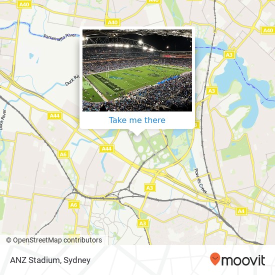 Mapa ANZ Stadium