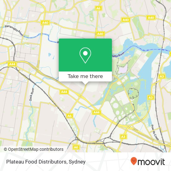 Plateau Food Distributors map