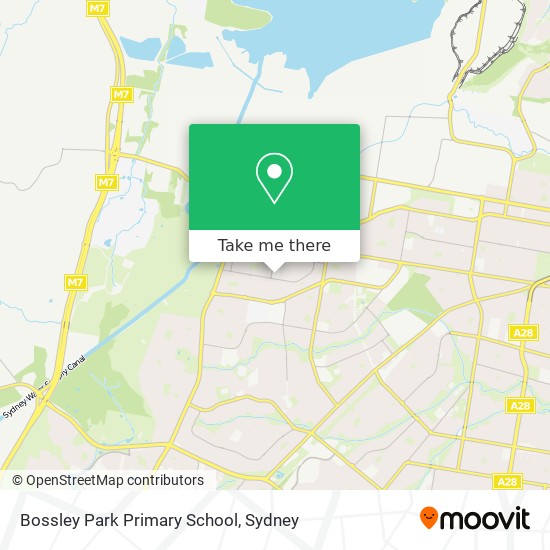 Bossley Park Primary School map