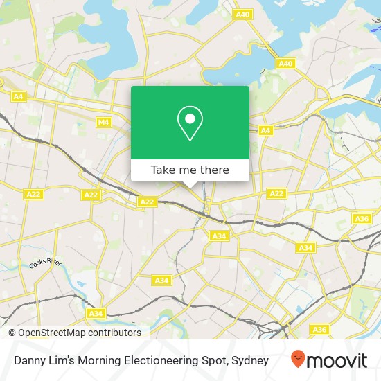 Danny Lim's Morning Electioneering Spot map