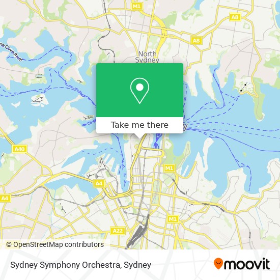 Mapa Sydney Symphony Orchestra
