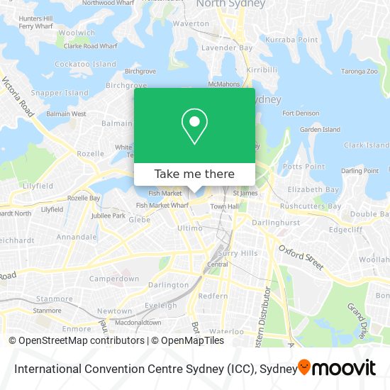 International Convention Centre Sydney (ICC) map