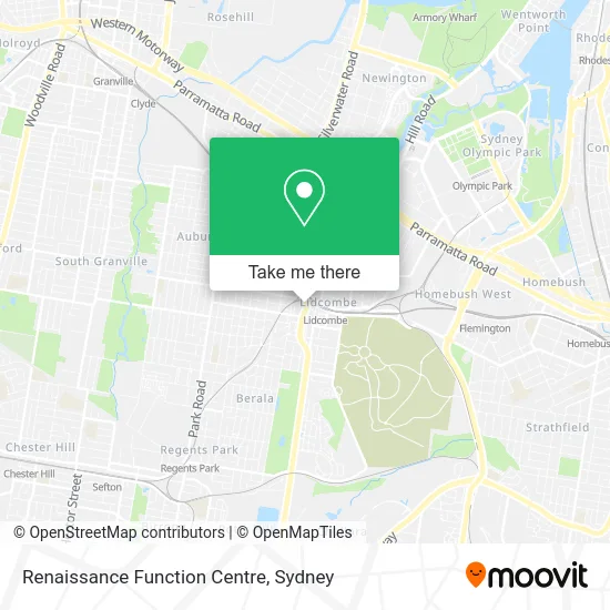 Renaissance Function Centre map