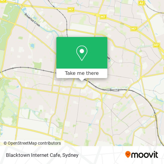 Blacktown Internet Cafe map