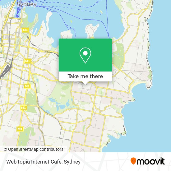 Mapa WebTopia Internet Cafe