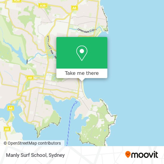 Manly Surf School map