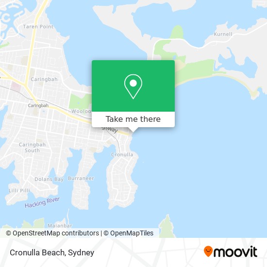 Mapa Cronulla Beach