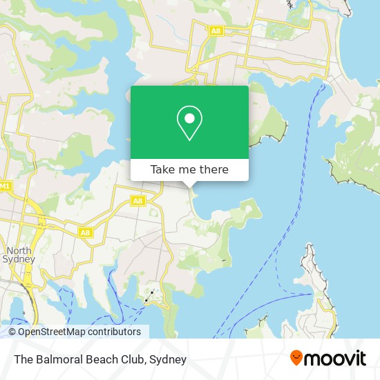 The Balmoral Beach Club map