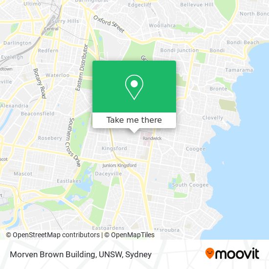 Morven Brown Building, UNSW map