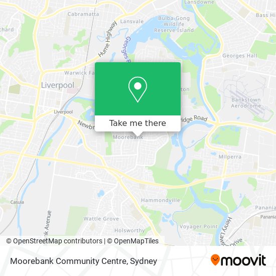 Mapa Moorebank Community Centre