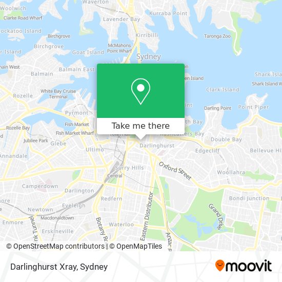 Darlinghurst Xray map