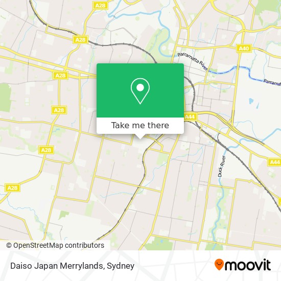 Daiso Japan Merrylands map