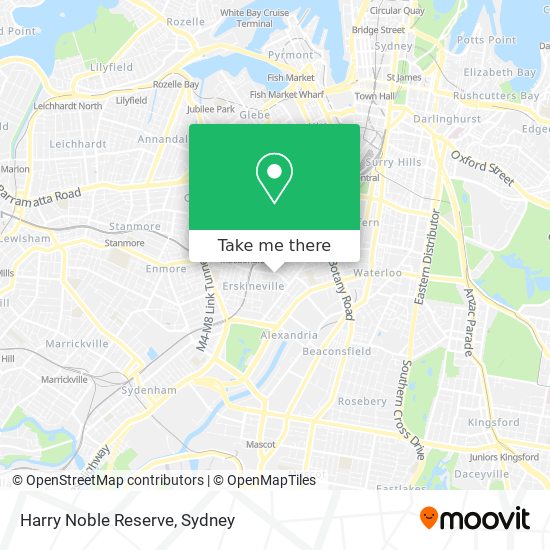 Harry Noble Reserve map