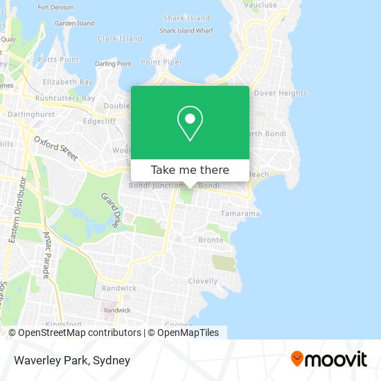 Mapa Waverley Park