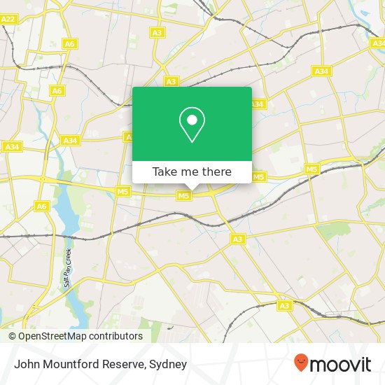 John Mountford Reserve map