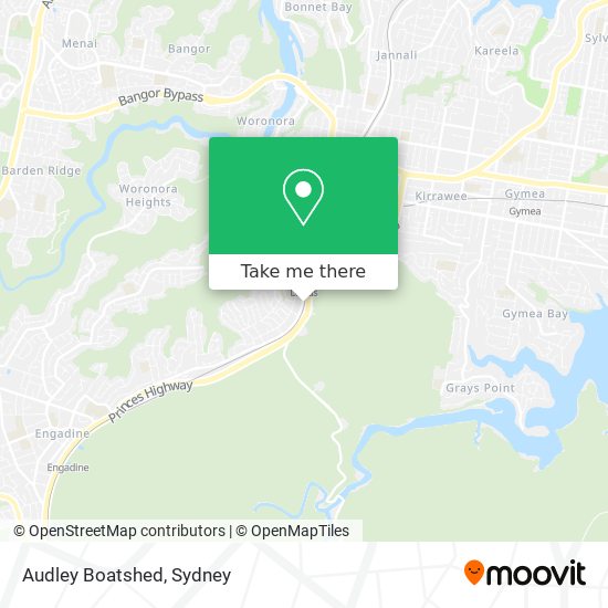 Audley Boatshed map
