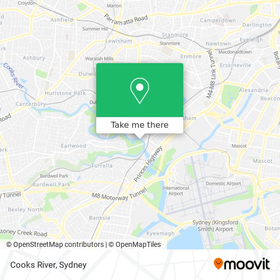 Cooks River map
