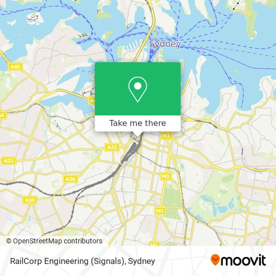 Mapa RailCorp Engineering (Signals)