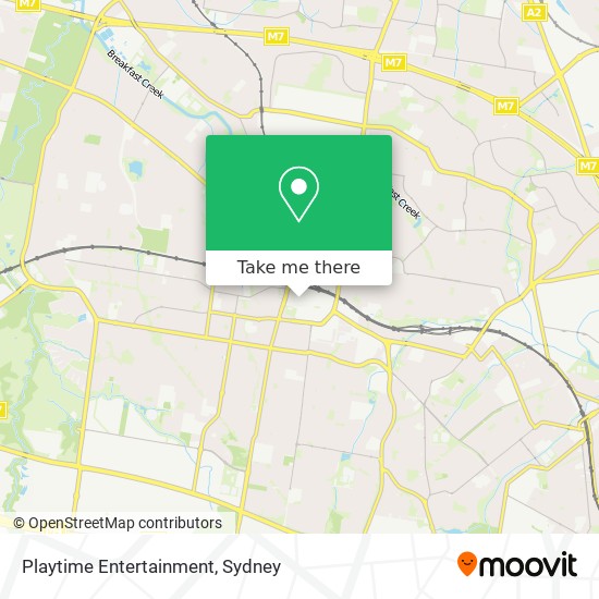 Playtime Entertainment map