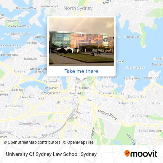 Mapa University Of Sydney Law School