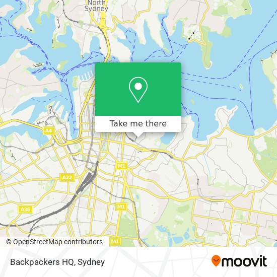 Backpackers HQ map