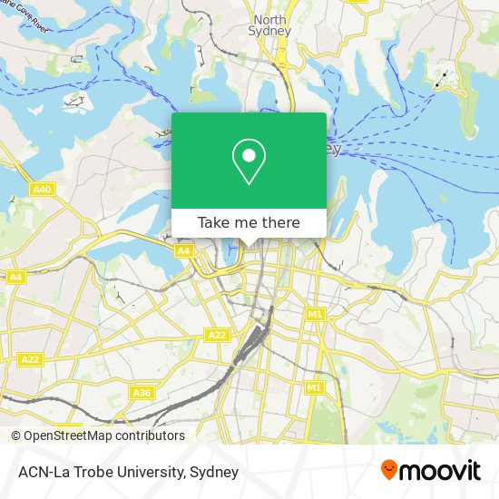 Mapa ACN-La Trobe University