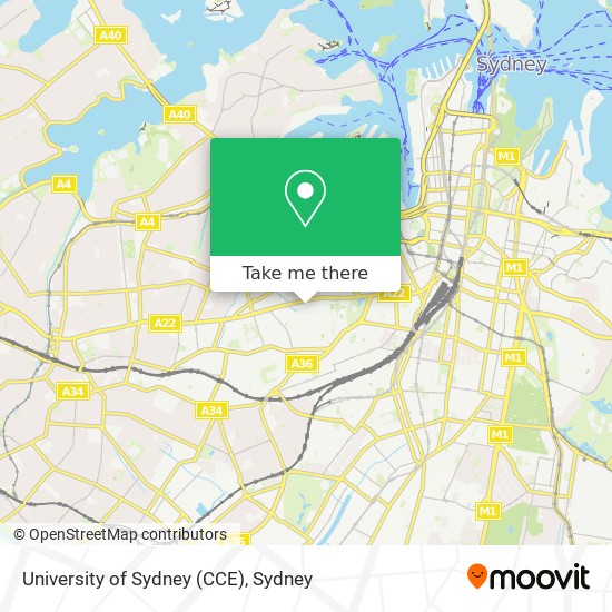 University of Sydney (CCE) map