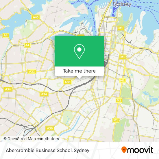 Abercrombie Business School map