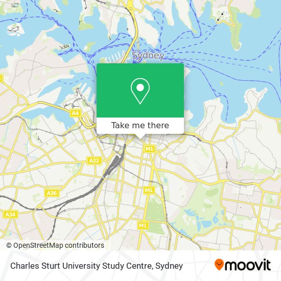 Charles Sturt University Study Centre map