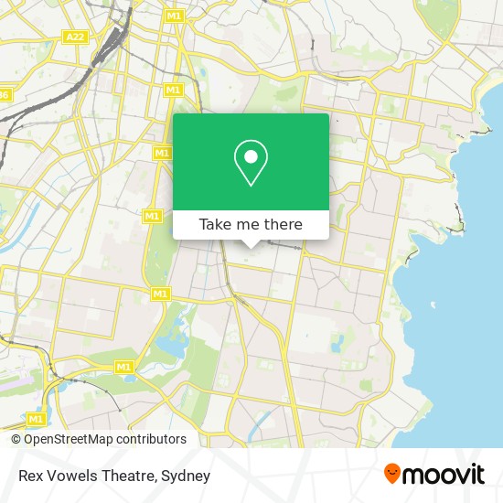 Rex Vowels Theatre map