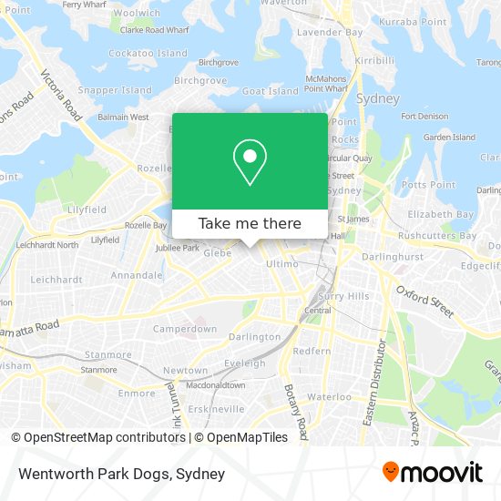 Wentworth Park Dogs map