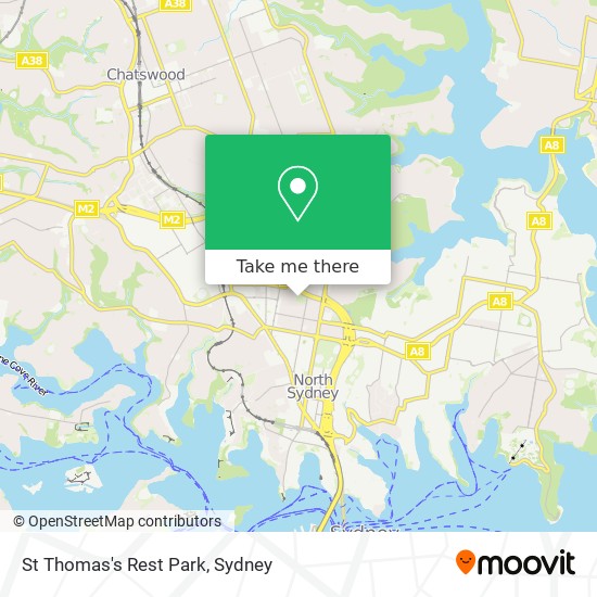 St Thomas's Rest Park map