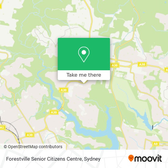 Mapa Forestville Senior Citizens Centre