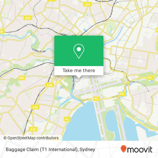 Baggage Claim (T1 International) map