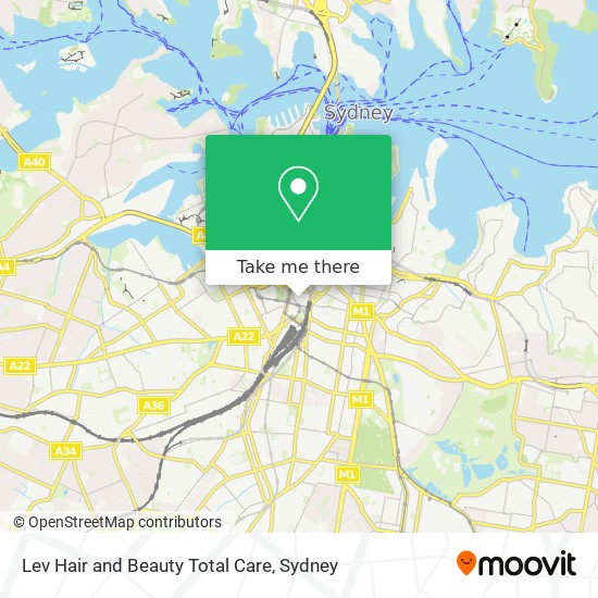 Lev Hair and Beauty Total Care map