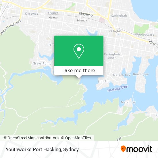 Youthworks Port Hacking map