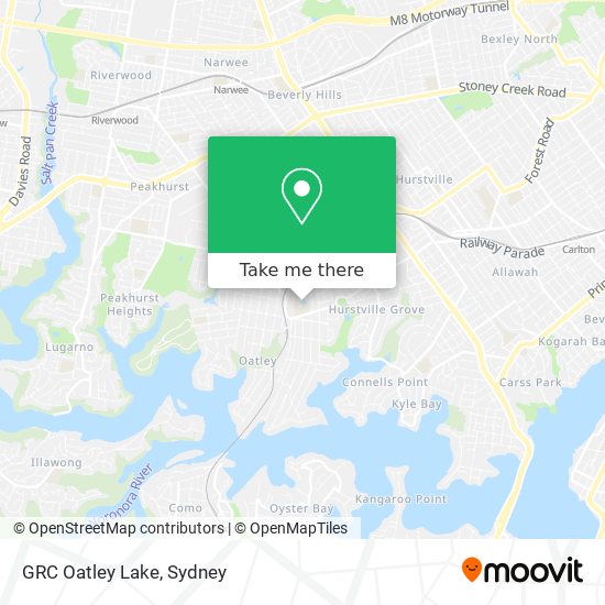 Mapa GRC Oatley Lake