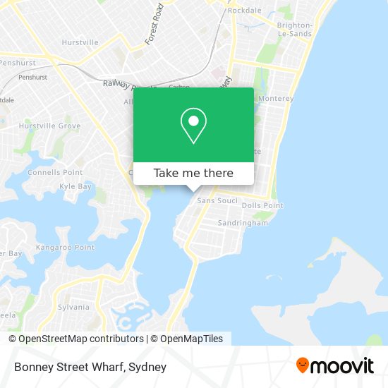 Mapa Bonney Street Wharf