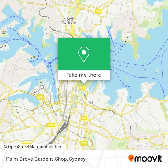 Palm Grove Gardens Shop map