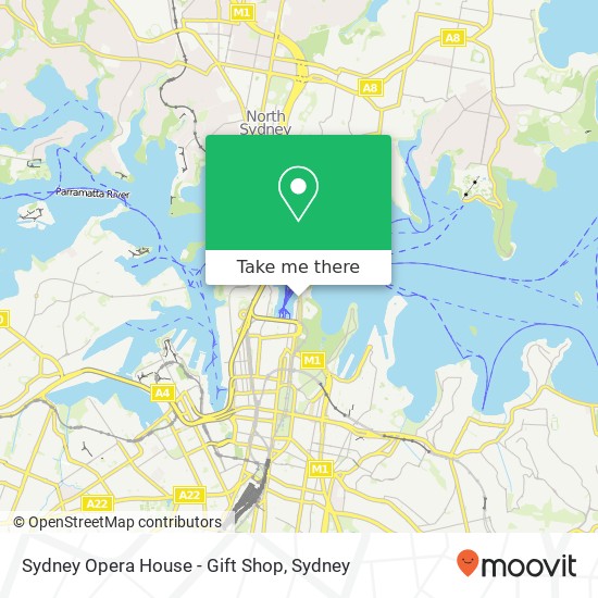 Sydney Opera House - Gift Shop map