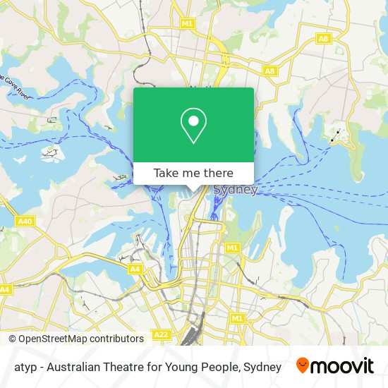 atyp - Australian Theatre for Young People map
