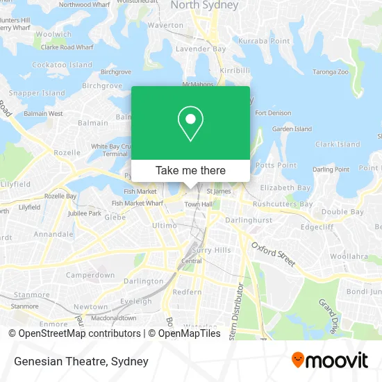 Mapa Genesian Theatre