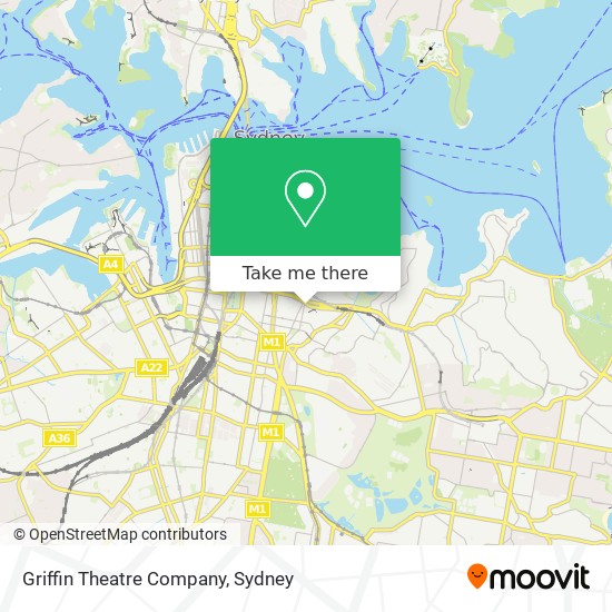 Griffin Theatre Company map