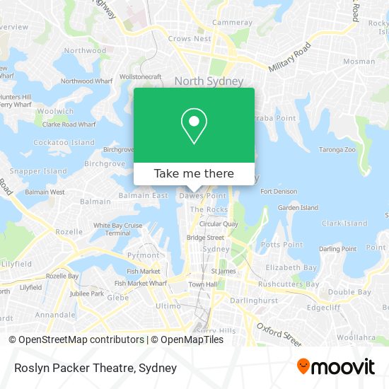 Roslyn Packer Theatre map